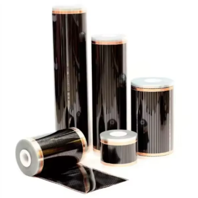 แผ่นทำความร้อนไฟฟ้ากว้าง10/20/30/40cm, แผ่นทำความร้อนพื้นแผ่นความร้อนอินฟราเรดสำหรับห้องนั่งเล่น220V 220W ชิ้นส่วนระบบทำความร้อนใต้พื้น 1