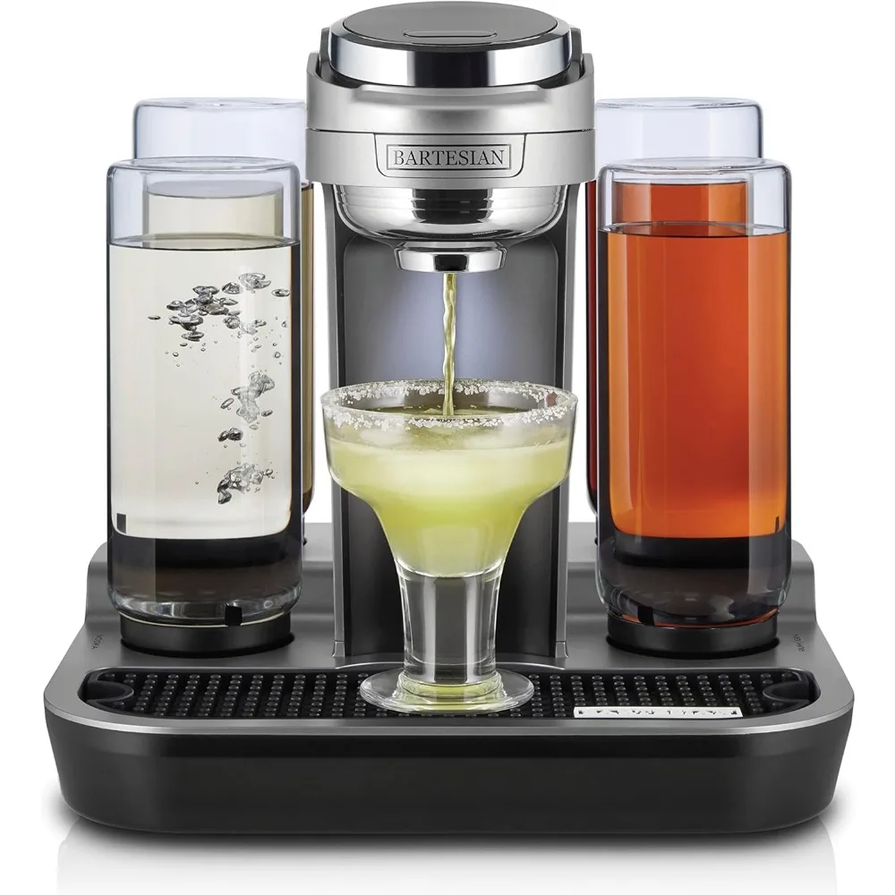 

Bartesian 55306 Professional Cocktail Machine, 5 Premium Glass Bottles