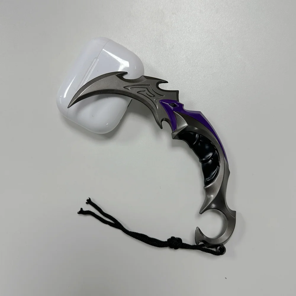 Valorant Karambit EP5 Metal Model Claw Knife 15CM 1:1 Replic Game Melee Weapon Real Steel Katana Desk Craft Ornaments Toys Boys game knife cosplay toy cosplay claws cosplay prop