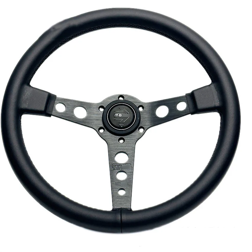 14 インチブラックエディション MOMO スエードレザーステアリング