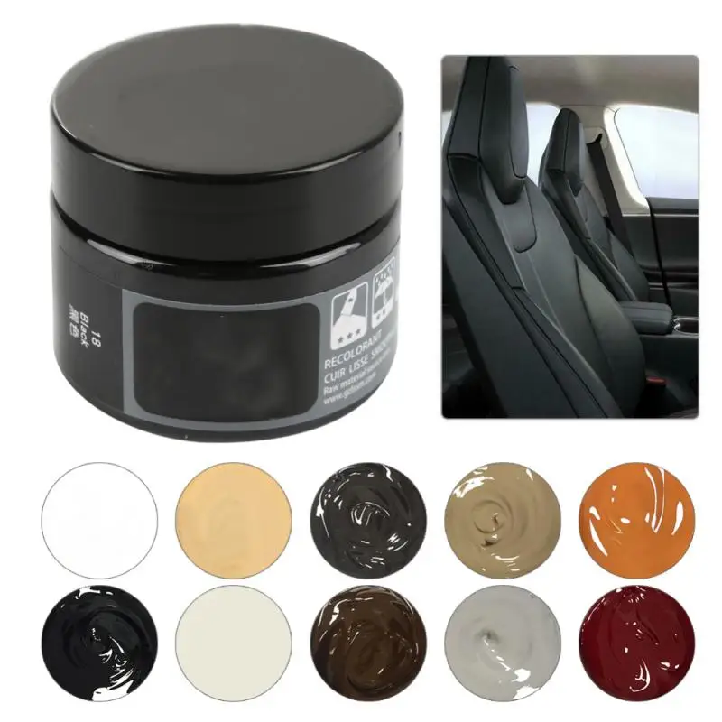 Cream Style Leather Repair Kit Car Seat Color Restoration Tool Fix Scratch Crack Rips Recoloring Shoes Clothes Sofa Scrach Set leather repair gel,leather repair kit