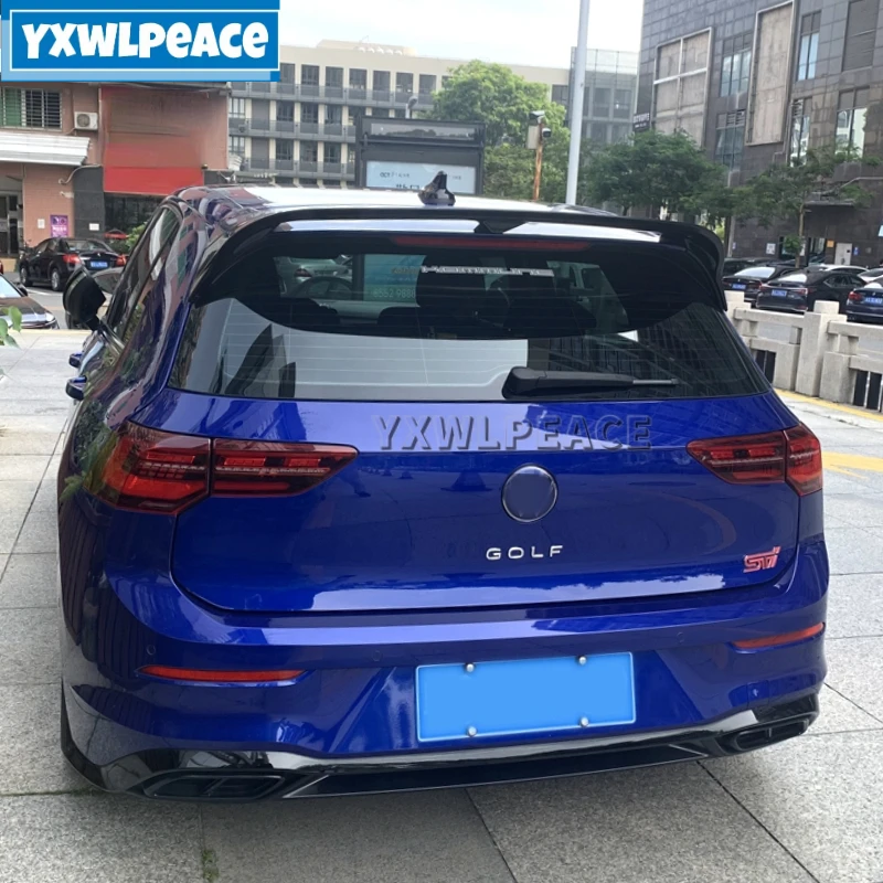 

For Volkswagen Golf 8 Mk8 ⅷ R Gti Rline 2020 2021 High Quality ABS Plastic Color Rear Roof Spoiler Trunk Wing Car Accessories