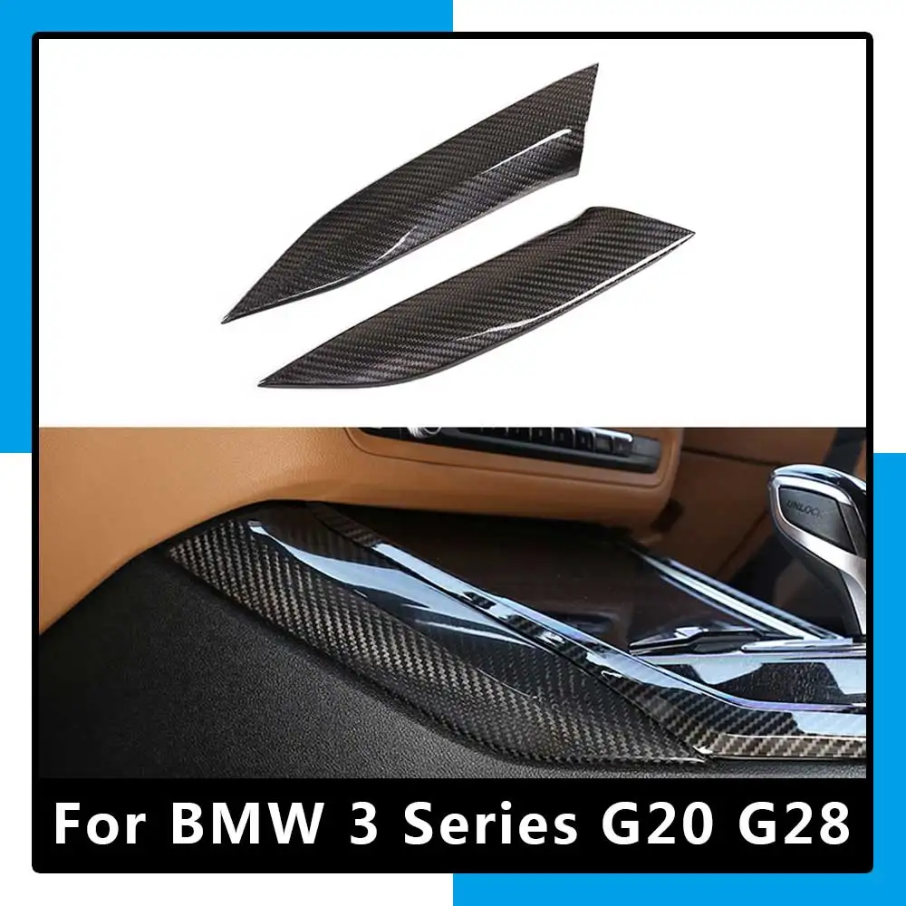 

For BMW 3 Series G20 G28 Real Carbon Fiber Modified Central Control Gear Side Trim Interior Car Styling Accessories
