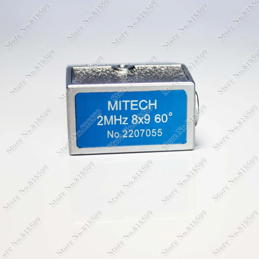 Mitech 2MHz 8x9mm 45 / 60 / 70 degree Angle Beam Signal Element Probe Transducer for Ultrasonic Flaw Detector