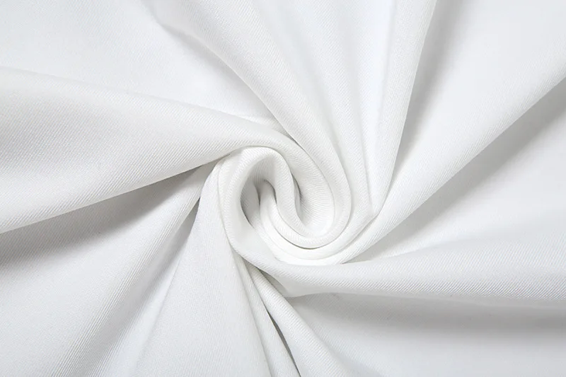 Fantoye Otoño Nuevo Vestido de Encaje con Cuello Redondo para Mujer, Blanco, de Manga Larga y Cintura Alta, Vestido Ajustado Elegante para Fiesta y Club.
