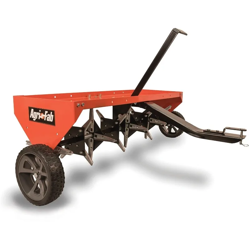 

Field, Garden Tiller, 48" Drag Plug Aerator, Orange and Black, Large