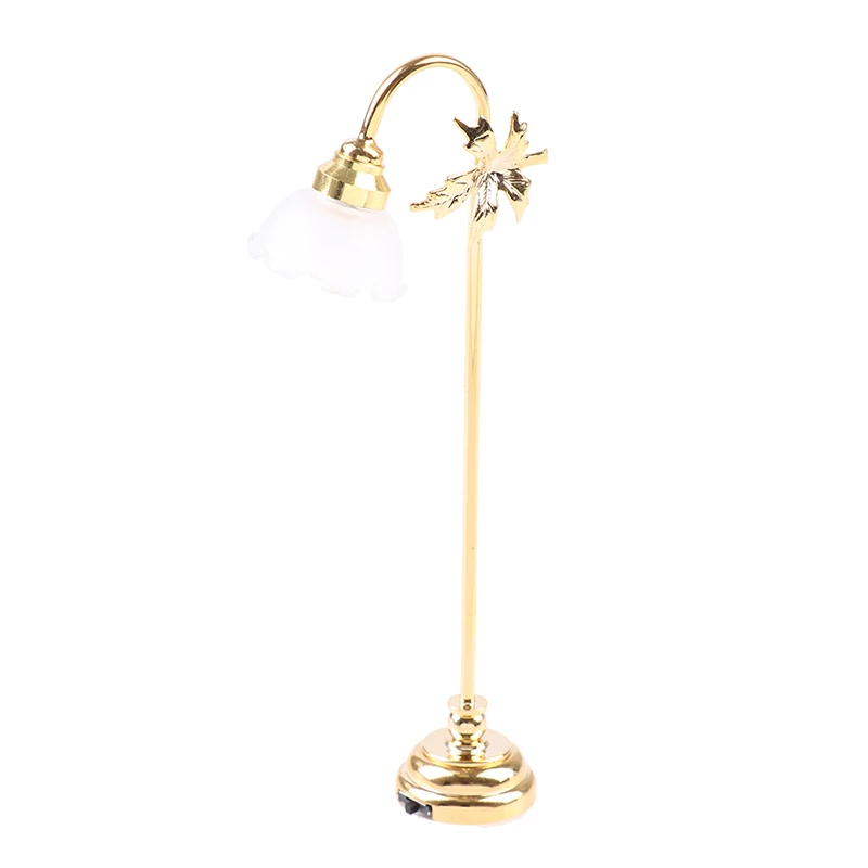 1/6 1/12 Dollhouse Miniature LED Floor Lamp Battery Operated With ON/OFF Switch 5