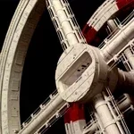 Movie 2001 Space Odyssey Space Station 3D Paper Model DIY Handmade Toy