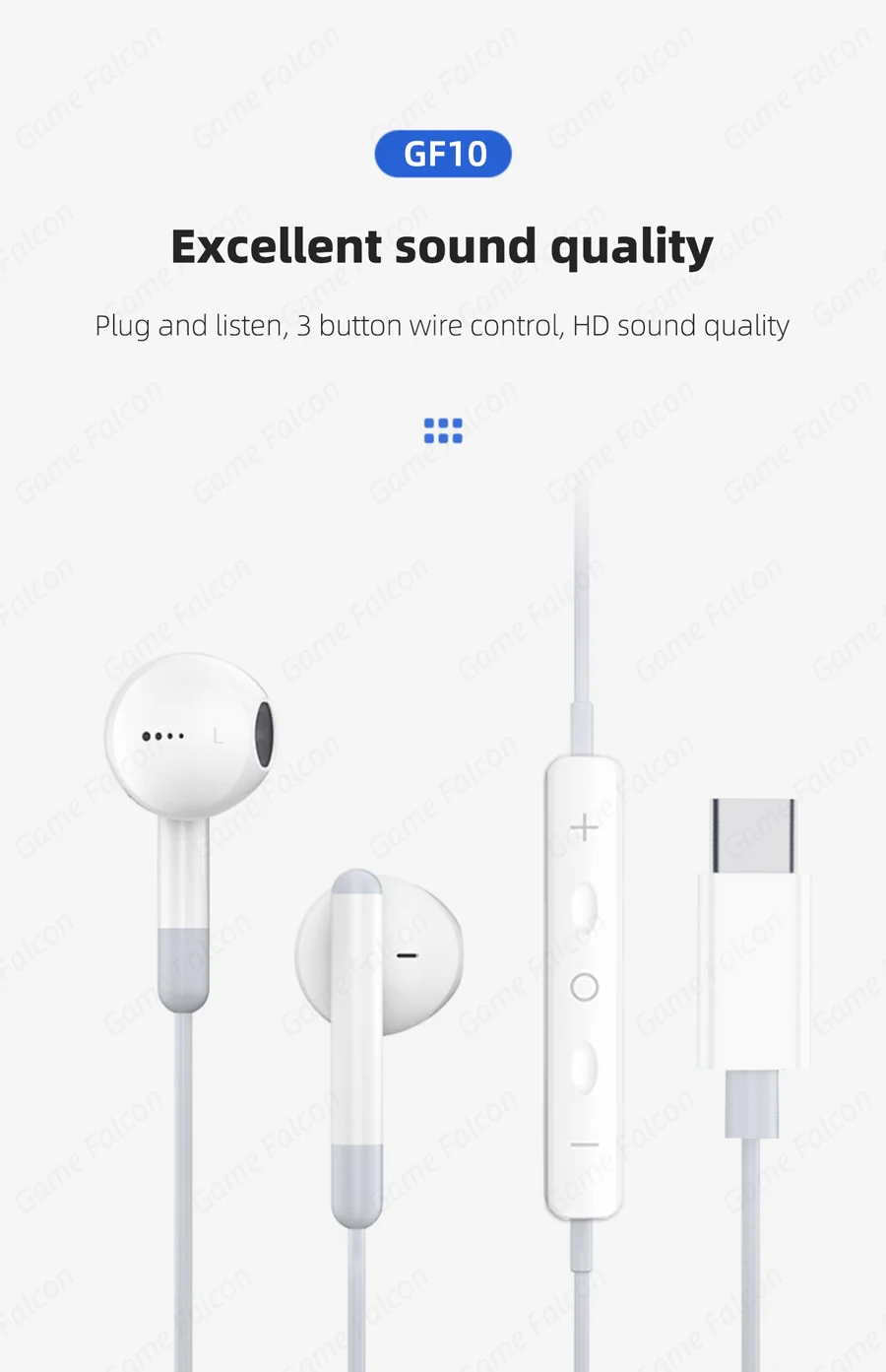 Cuffie cablate hifi surround sound con microfono usb c e jack_voghion.com