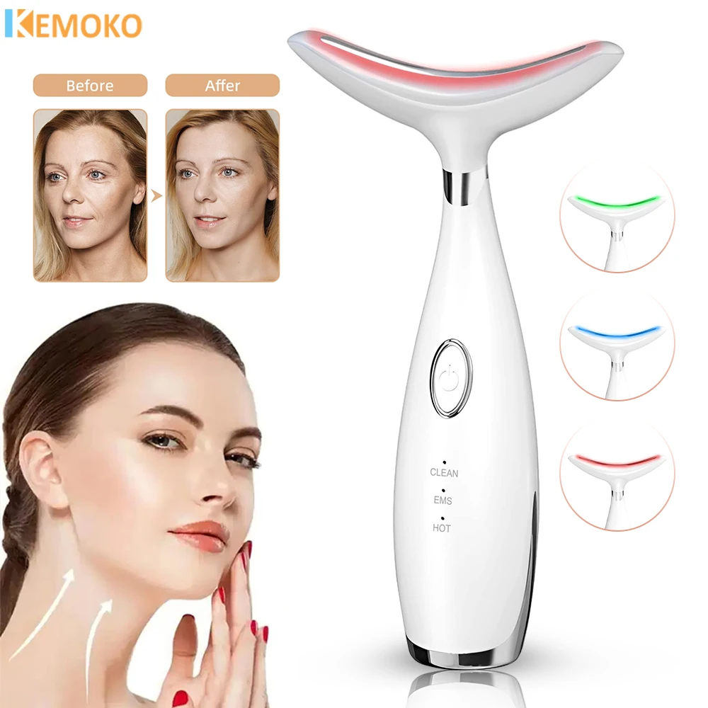 

Neck Face Beauty Device Skin Tighten Reduce Lifting Machine V-Face Roller Massager Skin Rejuvenation Anti-Wrinkle Beauty Device