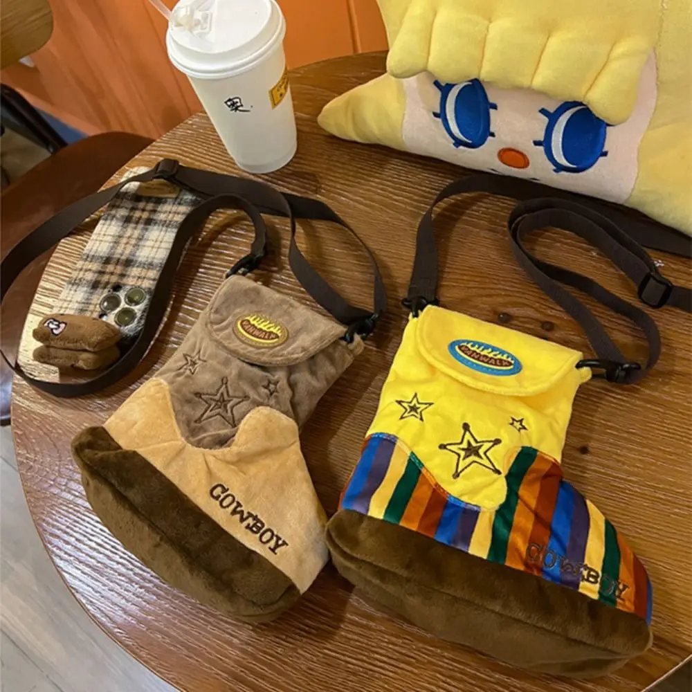 

Mitch Plush Bag High Quality Plush Shoe Shape Shoulder Bag Cartoon Tote Bag