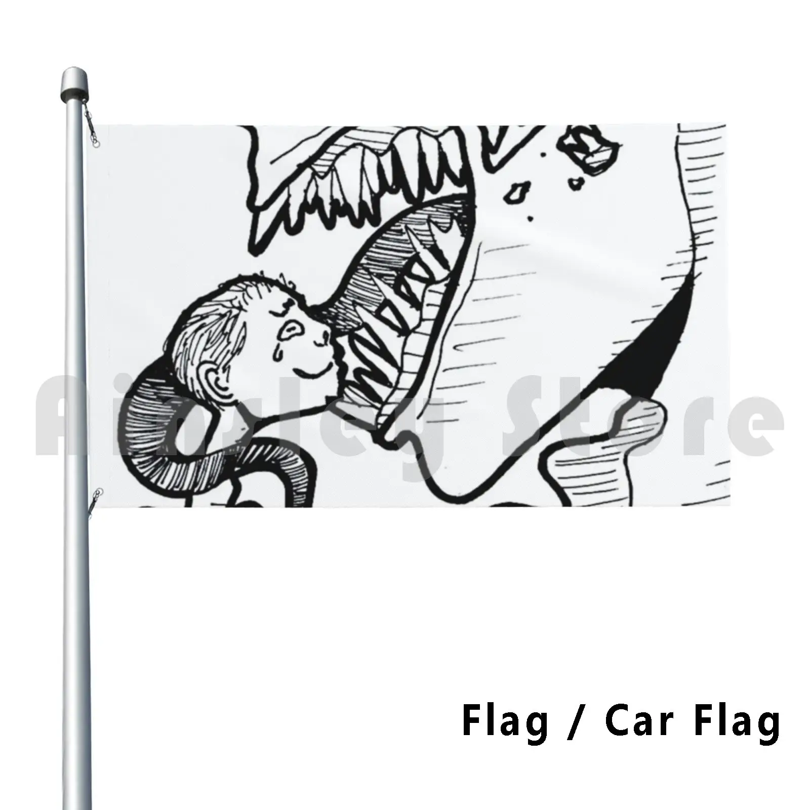 "Anachronism" Flag Car Flag Funny Emo Goth Punk Horror Alt Frank Acero Mcr My Chemical Romance My