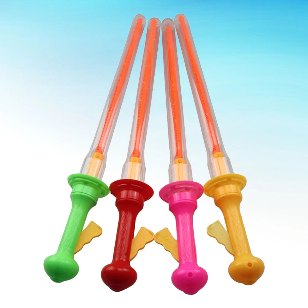 

4pcs Kids Bubble Wands Sticks Bubble Tubes Childrens Toys for Children Birthday Summer Party Favor without Bubble ( )