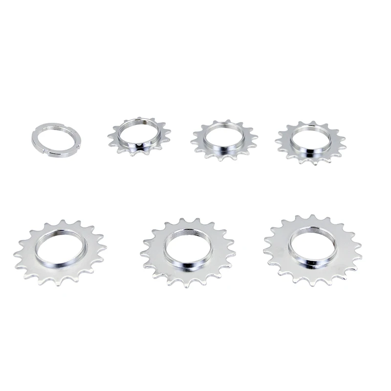 POLSO 13T/14T/15T/16T/17T/18T Fixed Gear Bicycle Wheel Cogs Sprocket & Lockring Bike Freewheel Cogs Hub Locking bicycle sprocket gear bicycle parts bike sprocket bike freewheel