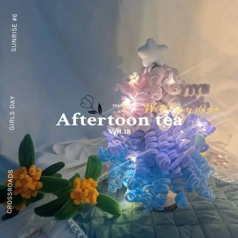 New Year Gift DIY Christmas Tree Set Children Home Bedroom Party Crafts Decorative Desktop Ornament for Xmas