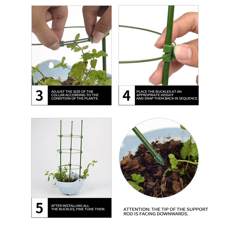 Climbing Plant Trellis Pot Plants Support Frame Trellis Climbing DIY Flower Vines Stand Garden Tomato Support Cages Flowers 6