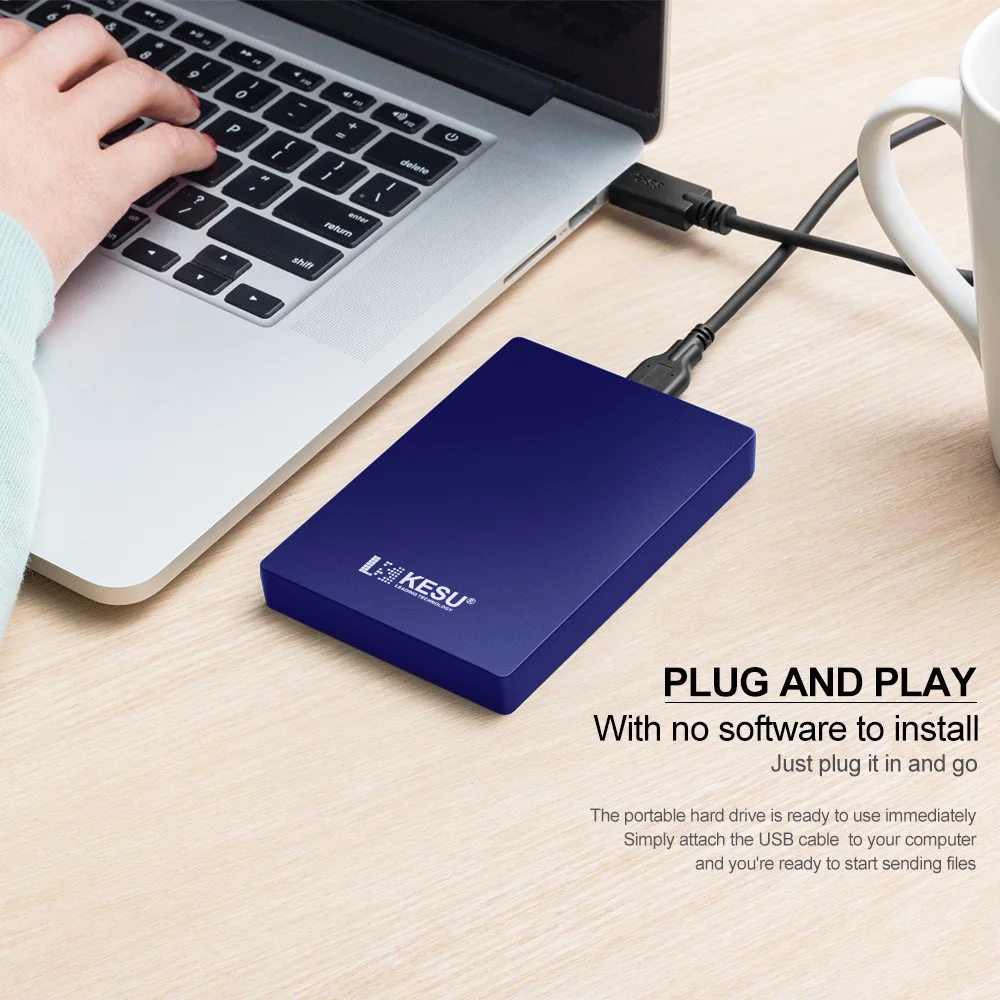 KESU HDD 2.5 usb3.0 Portable External Hard Drive 250gb/500gb/750gb/1tb Storage Memory Device For Data Backup Computer