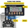 VEVOR Commercial Professional Soft Ice Cream Machine 3 Flavors 18L/H Ice Cream Commercial Soft Serve Maker 3