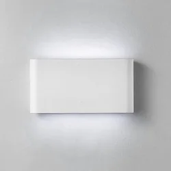 Modern 12W Aluminum LED Wall Light - Waterproof, Indoor/Outdoor Lighting for Bedroom, Living Room, Porch, and Garden (WHITE)