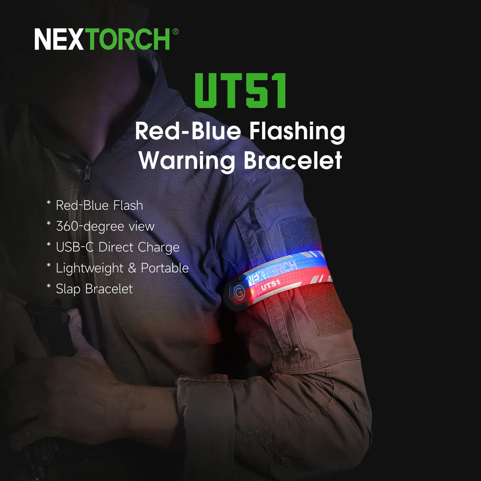 Рисунок 2 - NEXTORCH UT51 флэш-браслет с красным
