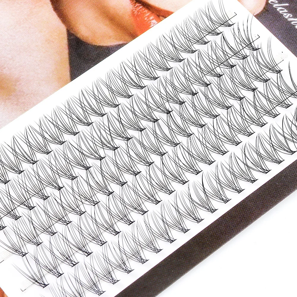Description Picture 3 of item100Pcs Clusters 10/20/30/40D 8-16mm Cluster Lashes Extension Natural Thick Fake Eyelashes 3D Strip Individual Eyelash Extension