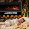 50 inch Electric Fireplace in-Wall Recessed and Wall Mounted with Remote Control,1500/750W Fireplace Heater (60-99°F Thermostat) 4