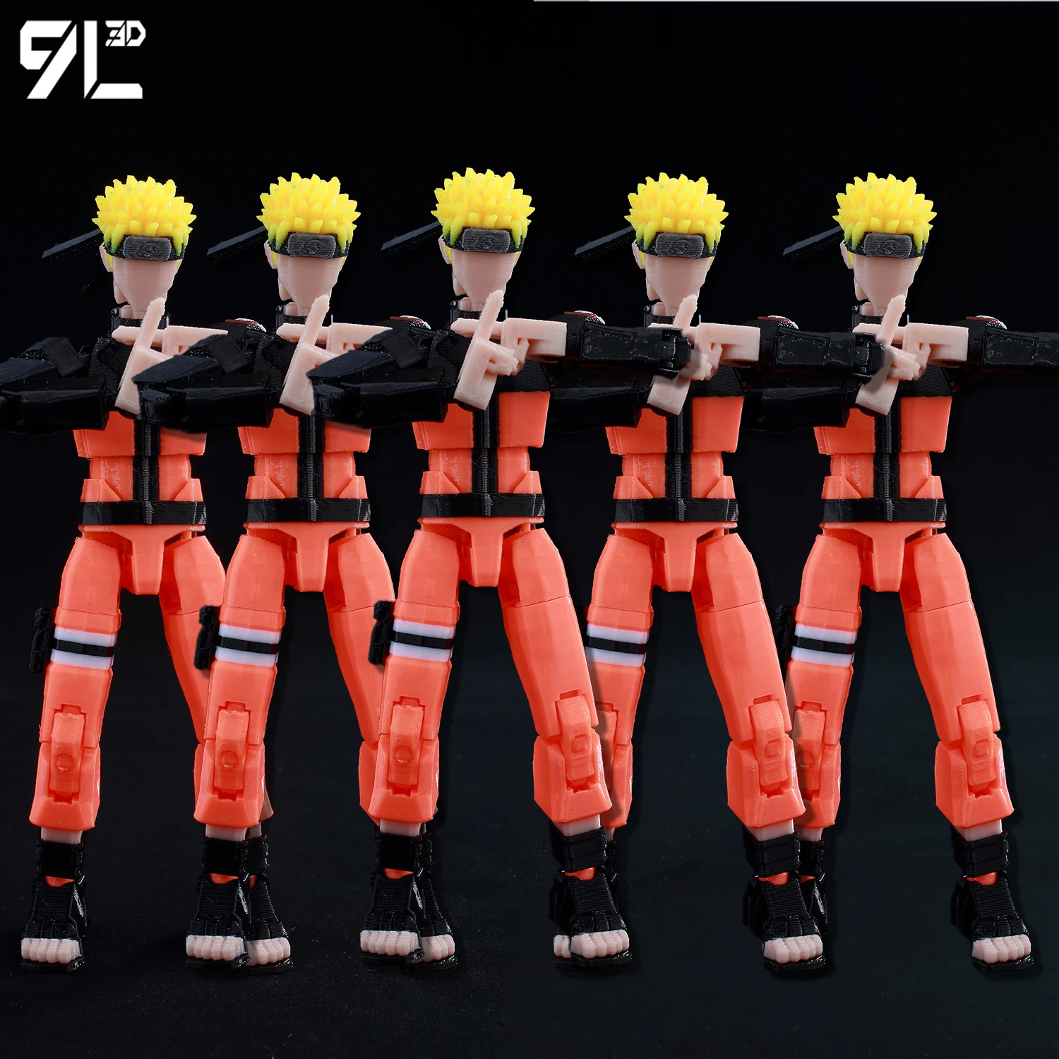 9L3D Printed Multi-Jointed Articulated Figure Dummy13 Lucky 13