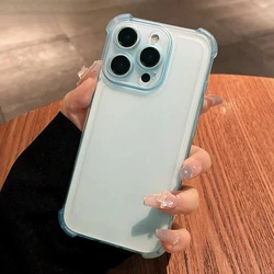 Coole Zomer IJs Mist Matte Flexibele Telefoonhoes met Bumper Zak Frame