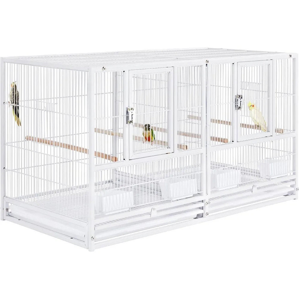 

Bird Cage, Stackable and Separated Breeding Bird Cage, Small Parrot Cage, Canary, Bird Cage