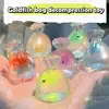 1/2pcs New Relieving Stress Squeeze Toy Cute Fish Pattern Reducing Anxiety Squeeze Cat Doll Pinching and Decompressing Toy Gift 4