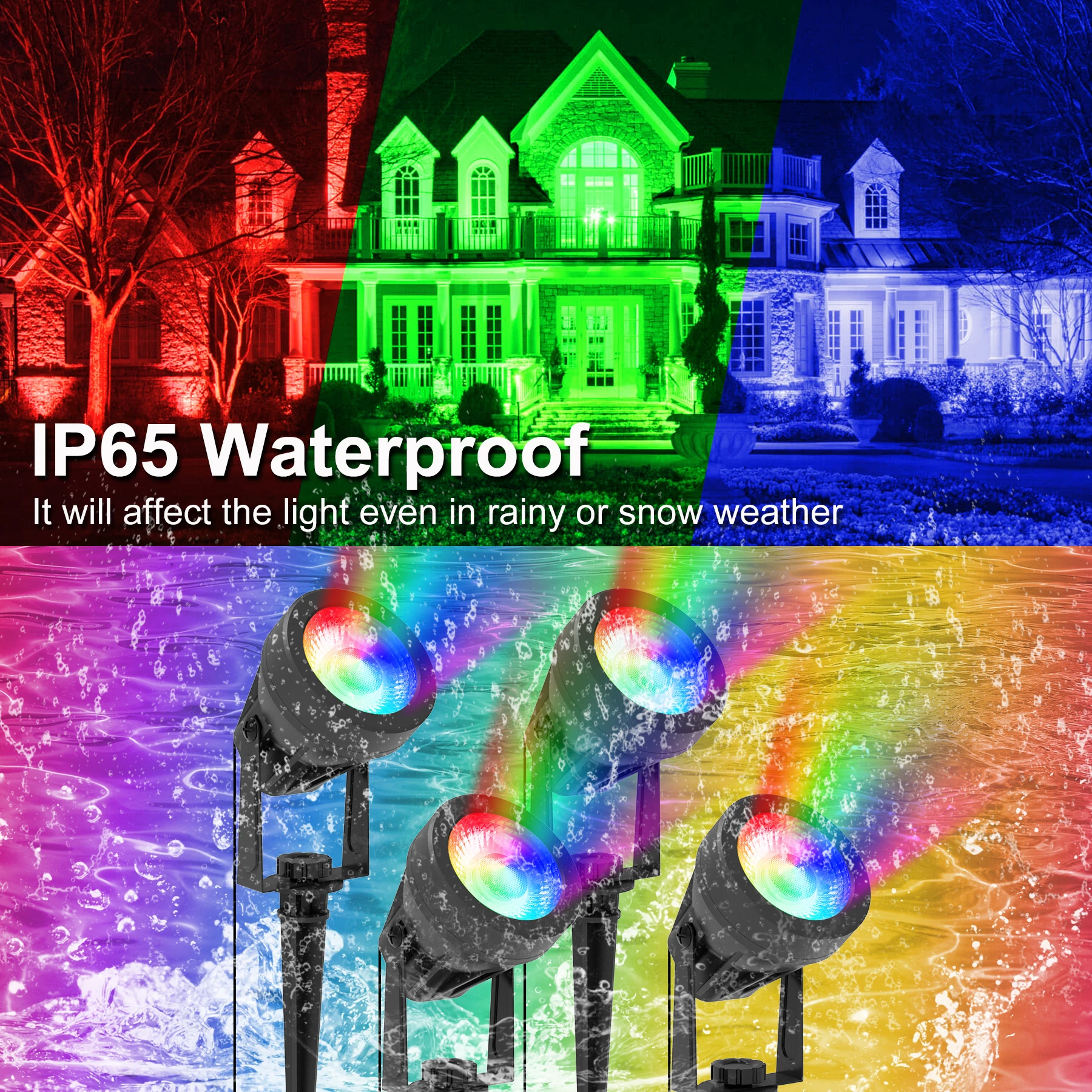 EU/US/UK Plug COB Super Bright Spotlight Led Garden Light Lawn Lamp Low Voltage Landscape Lighting Waterproof Outdoor Lamp 2