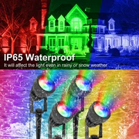 EU/US/UK Plug COB Super Bright Spotlight Led Garden Light Lawn Lamp Low Voltage Landscape Lighting Waterproof Outdoor Lamp 2