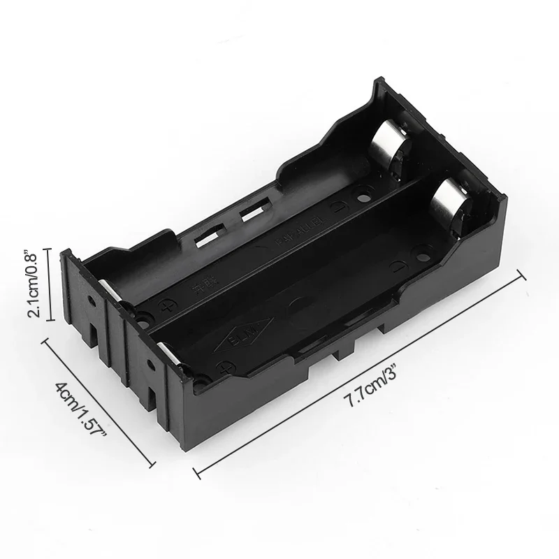 ABS 18650 Black Power Bank custodie 1X 2X 3X 4X 18650 batteria fai da te di alta qualità 1 2 3 4 Slot batterie contenitore con perno rigido - immagine 3