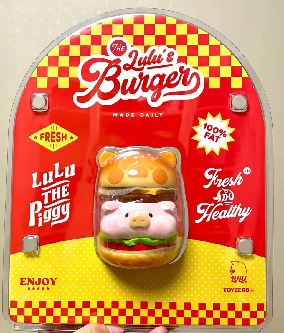 lulu the piggy フィギュア バーガー ルルのバーガー貯金箱ハンバーガーフィギュア脂肪豚サンドイッチ