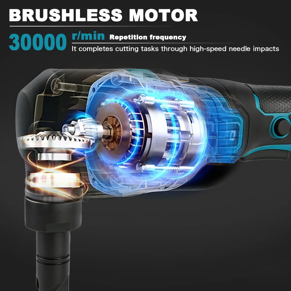 450W 브러시리스 임팩트 가위 기계 30000RPM 휴대용 전기 가위 마키타 18V 배터리 핀용 금속 절단 도구
