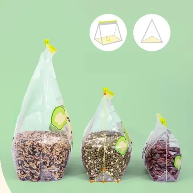 Sac de rangement transparent réutilisable à fermeture éclair, sac de qualité alimentaire, réfrigérateur, conservation des aliments frais, scellé, congélation des fruits, spécial 5