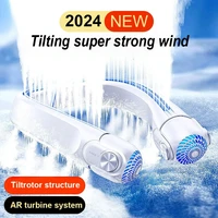 Portable Neck Mounted Fan, USB Charging, Adjustable Bladeless Turbine Neckband Fan Without Blades, Suitable For Outdoor Use 1