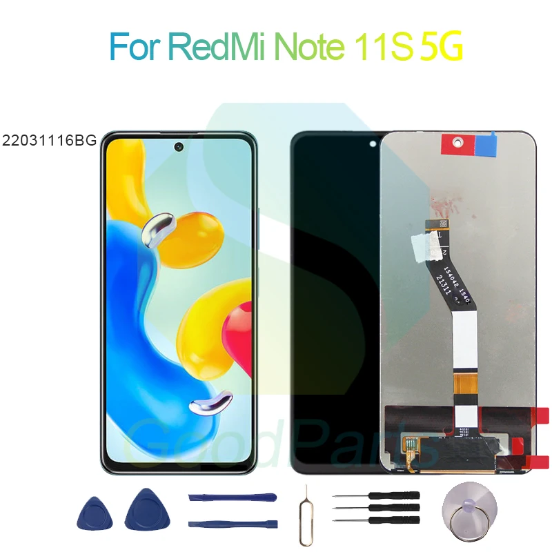 Per Redmi Note 11S 5G Schermo Lcd 6.6 "22031116Bg Per Redmi Note 11S 5G Touch Digitizer Assembly Sostituzione