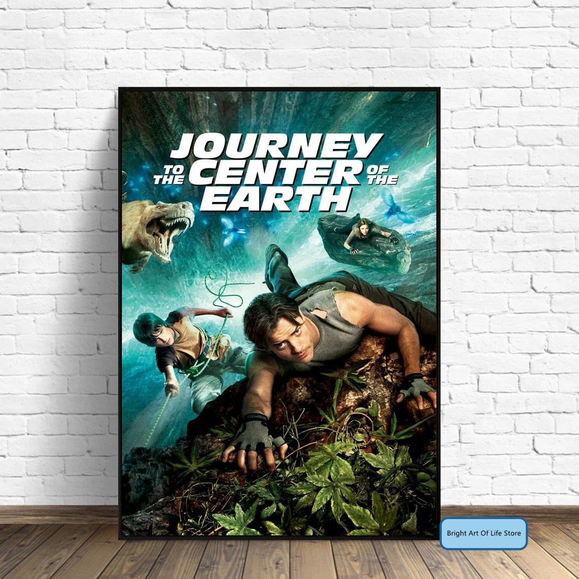 

Journey to the Center of the Earth (2008) Movie Poster Cover Photo Print Canvas Wall Art Home Decor (Unframed)
