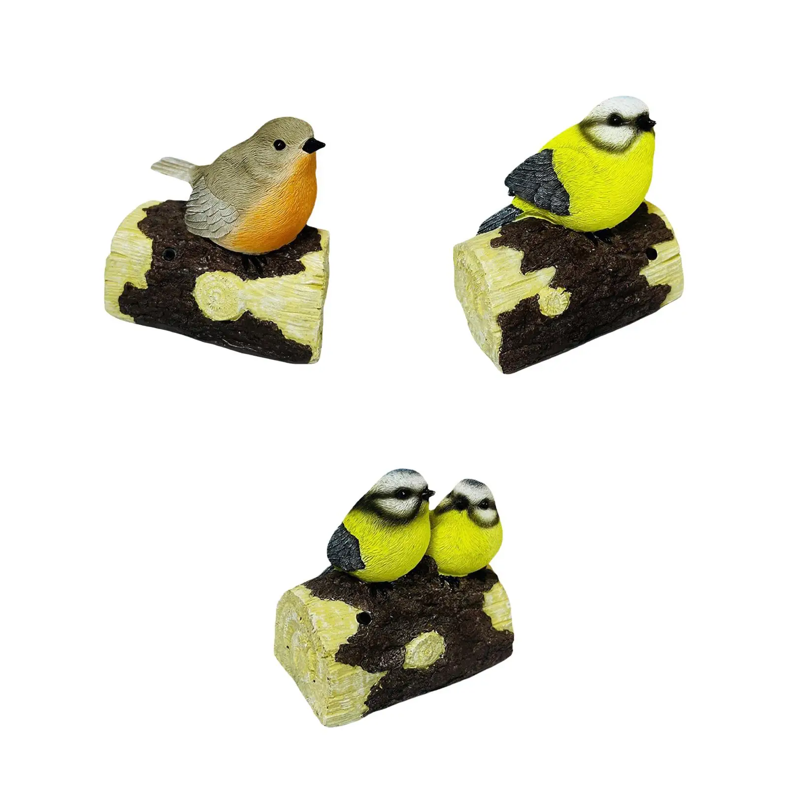 

Bird Figurine Little Cute Animal Sculpture Garden Bird Statue for Bonsai Fairy Garden Micro Landscape Office Decorations