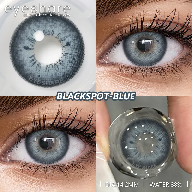 EYESHARE Vibrant Color Contact Lenses - Gray, Blue & Brown Yearly Contacts for Fashion-Forward Eyes