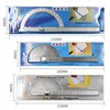 Stainless Steel 180 Degree Protractor Metal Angle Ruler professional Meter Ruler Gauge Finder Goniometer Conveyor Tool 6