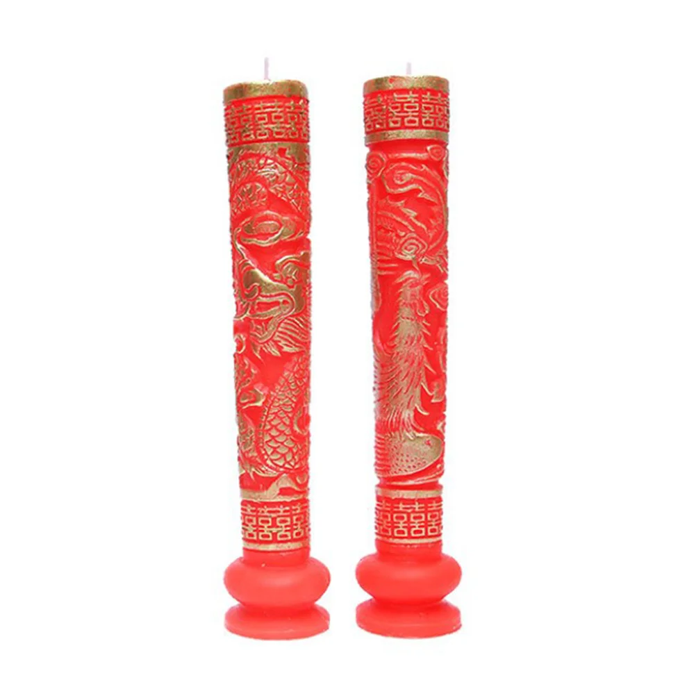 

1 Pair Wedding Layout Chinese Decors Wedding Party Decorative Candles