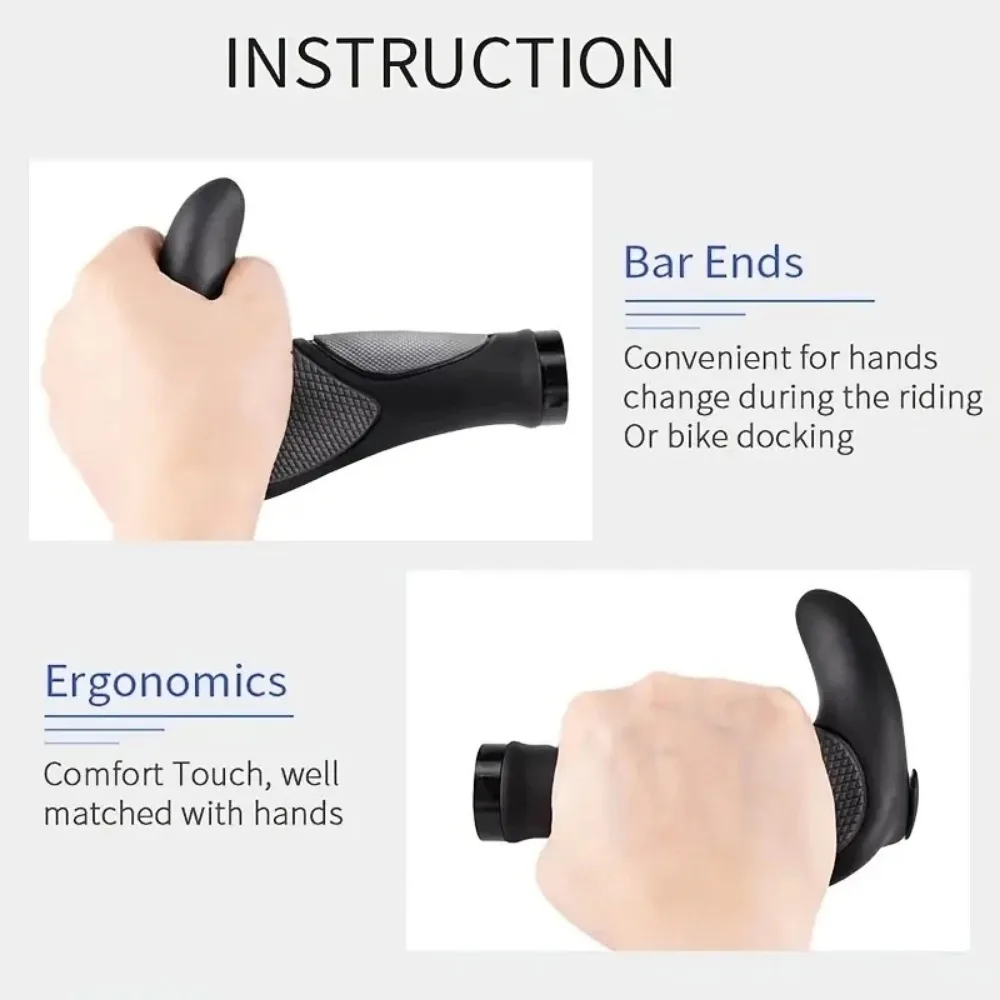 Comfortable Ergonomic Bike Handlebar Grips 6