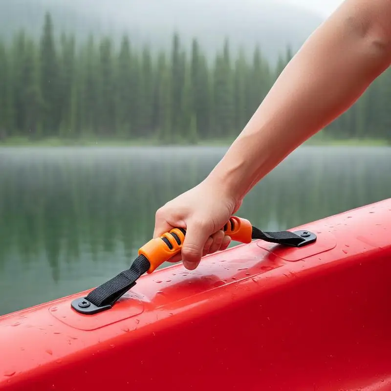 Maniglie per il trasporto del kayak, cinghie in nylon resistenti e antiscivolo, di lunga durata, per accessori per kayak, canoa e paddle board da esterno - immagine 2