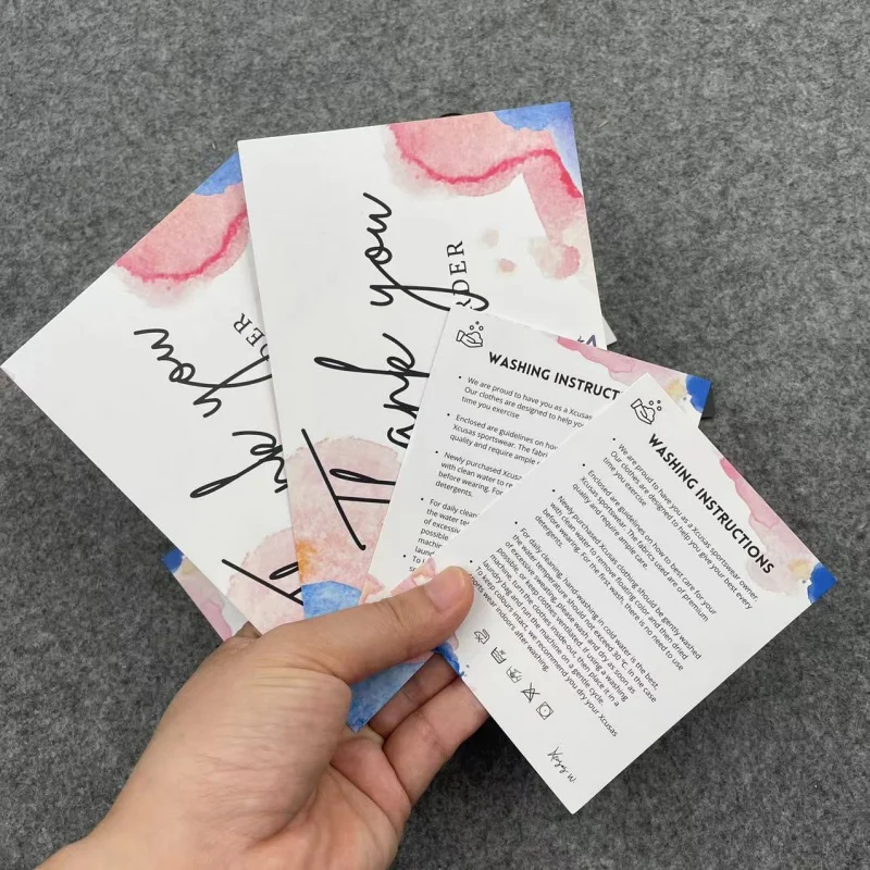 Customized.product.High Quality Personalized Printing Thick Holographic Embossed Thank You Card For Small Business
