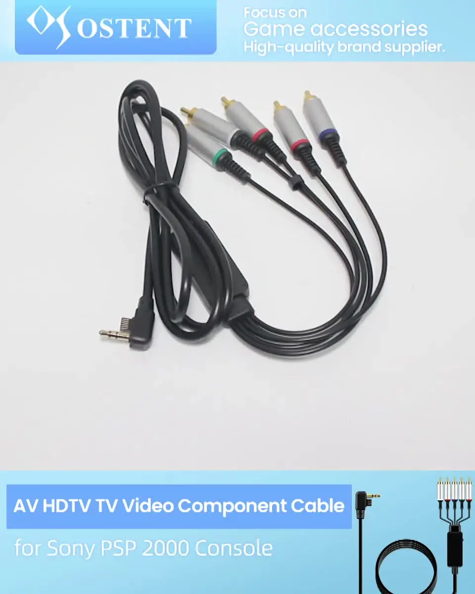 Playstation Component Cable New AV Cable For Sony PSP 2000 & 3000