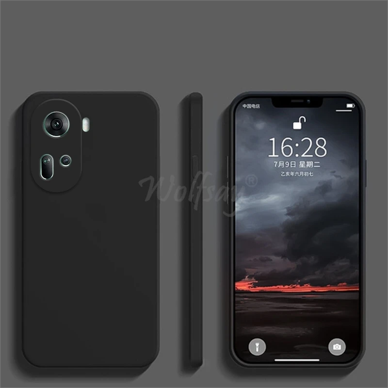 Liquid Silicone Soft Phone Case - Plain Shell Protector Cover