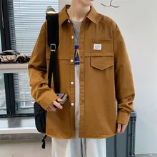 

Men's Large Size Long Sleeve Shirts Men's Clothing Spring/summer Japanese Fashion In Loose Thin Shirt Tops Young Casual Style