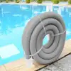 Heavy Duty Ground Pool Vacuum Hose, Durable Flexible Connector, Portable Gray, 2